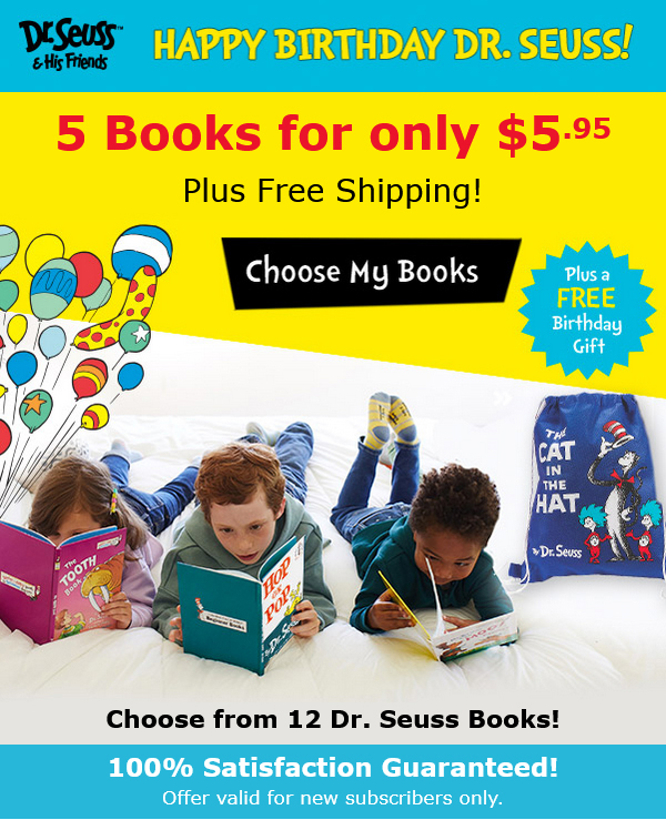 Get 5 Dr. Seuss Books for only $5.95